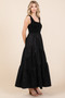 Mittoshop Mix Media Square Neck Maxi Dress