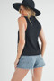Aemi + Co Heart Rivet Detail Suede Vest Coat