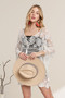 ADORA Front Lace Up Crochet Cover Up