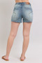 Judy Blue Full Size High Waist Star Seam Detail Denim Shorts Plus Size