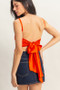 HYFVE Satin Back Tie Detail Cami