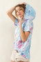 BiBi Tie Dye Terry Hoodie with Drawstring