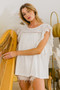 BiBi Ruffled Woven Top