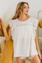 BiBi Ruffled Woven Top