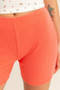 HYFVE High Waist Ribbed Fitted Biker Shorts