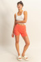 HYFVE High Waist Ribbed Fitted Biker Shorts