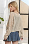 ADORA Full Size Lightweight Loose Knit Sweater Plus Size