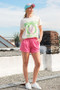 Lime 'N' Chili Brooklyn Graphic Round Neck Short Sleeve Top