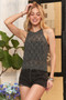 ADORA Lurex Crochet Knit Tank Top
