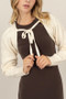 HYFVE Cable-Knit Tie-Front Shrug