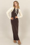 HYFVE Cable-Knit Tie-Front Shrug
