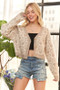 ADORA Button Down Crop Sweater Cardigan