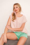 Lime 'N' Chili Striped Muscle Sleeve Top