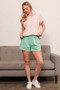 Lime 'N' Chili Striped Muscle Sleeve Top
