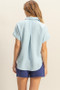 HYFVE Button Down Collared Neck Short Sleeve Shirt