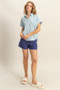 HYFVE Button Down Collared Neck Short Sleeve Shirt