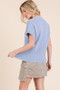 Lime 'N' Chili Solid Cap Sleeve Stitch Edge Knit Sweater