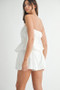 MABLE Floral Eyelet Lace Tube Top and Short Set