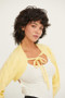 HYFVE Cable-Knit Tie-Front Shrug