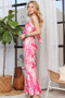 ADORA Print Spaghetti Strap Maxi Dress