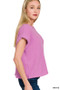 Zenana Rolled Sleeve Top and Pants Sweater Set