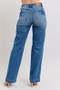 Judy Blue Full Size High Waist Contrast Thread Straight Plus Size