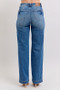 Judy Blue Full Size High Waist Contrast Thread Straight Plus Size