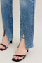 Judy Blue Full Size High Waist Vintage Wash Front Seam & Slit Straight Plus Size