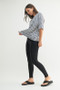 MONO B Coastal Cotton Striped Oversized Crewneck T-Shirt