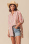 SO ME Multicolored Stripe Button Down Shirt