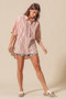 SO ME Multicolored Stripe Button Down Shirt