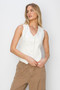 RISEN V Neck Button Down Vest