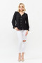 And The Why Polka Dot Ruffle Detailed Blouse Top
