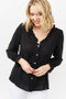 And The Why Polka Dot Ruffle Detailed Blouse Top