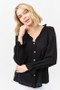 And The Why Polka Dot Ruffle Detailed Blouse Top