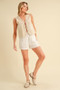 Aemi+Co Embroidered Tied Front Vest Coat