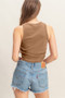 HYFVE Mineral Wash Rib Knit Tank