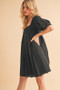 Aemi + Co Square Neck Babydoll Dress with Pockets