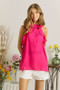 ADORA Ruffled Grecian Neck Top