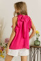 ADORA Ruffled Grecian Neck Top