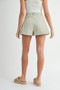 MABLE Pleated High Waist Twill Shorts