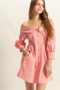 HYFVE Button Down Spaghetti Strap Mini Dress with Pockets