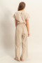 HYFVE Round Neck Short Sleeve Top and Pants Set