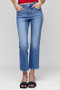 RISEN Full Size Tummy Control High Rise Crop Straight Jeans Plus Size