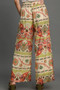 Umgee Full Size Wide Leg Border Print Pants Plus Size