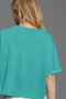 Umgee Full Size Lightweight Cropped Sweatshirt Plus Size