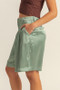 HYFVE High-Waist Pleated Satin Shorts