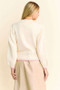 Davi & Dani Flower Patch Fuzzy Mock Neck Sweater