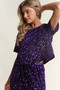 J.NNA Sequin Short Sleeve Crop T-Shirt