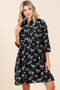 Mittoshop Zebra Print Button Down Shirt Mini Dress
